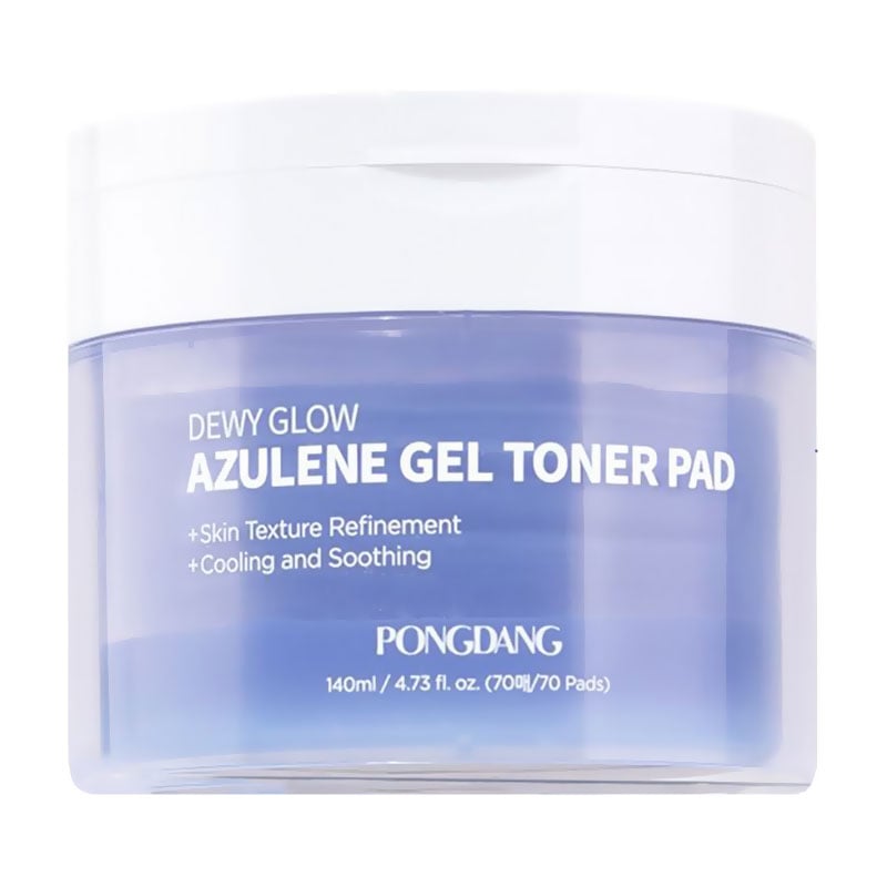 Заспокійливий тонер-пади для обличчя PONGDANG Dewy Glow Azulene Gel Toner Pad, 140 мл, 70 шт